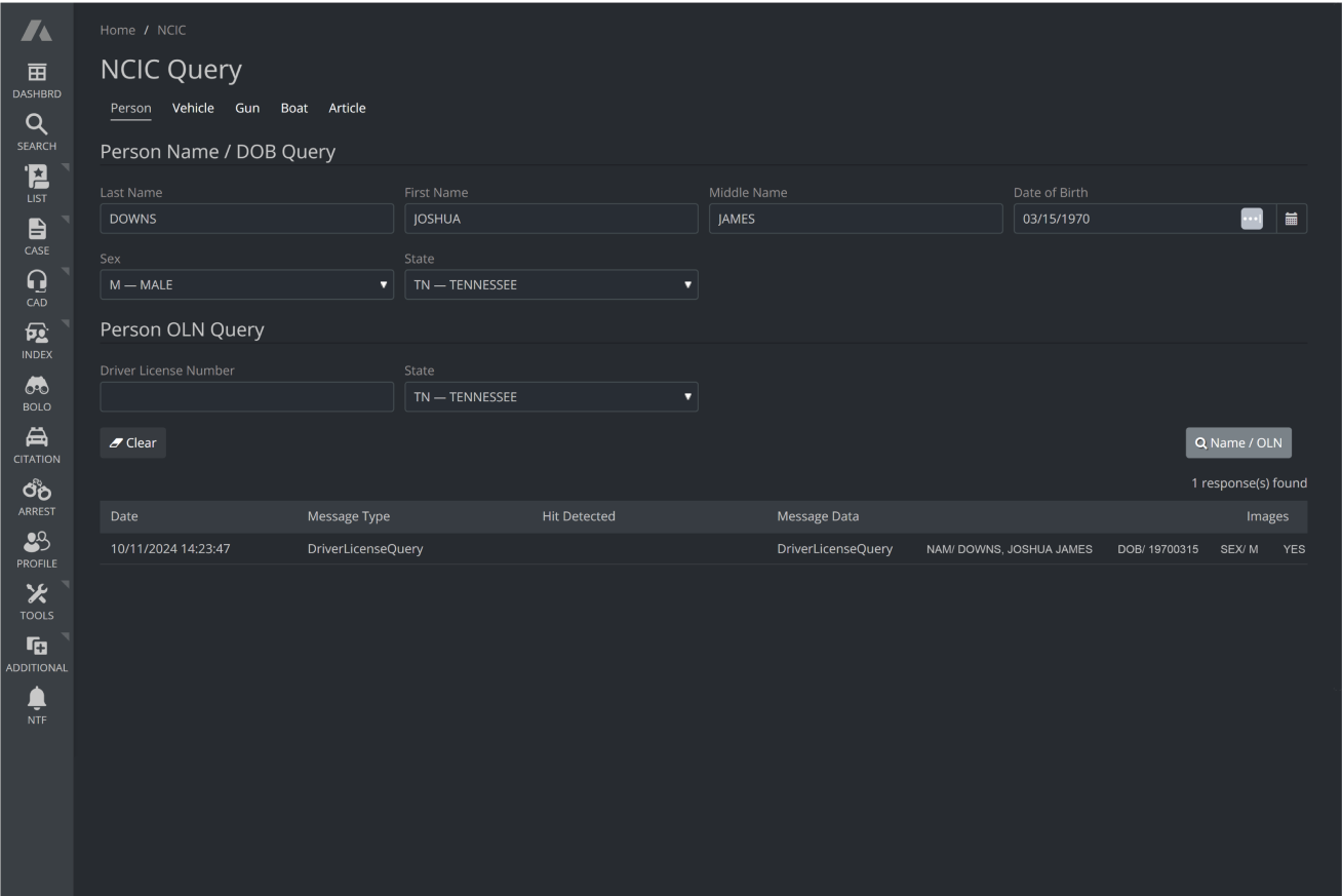 ARMS’ NCIC module seamlessly integrates with CAD, RMS, and Mobile solutions, enabling agencies to run NCIC queries from any platform.
