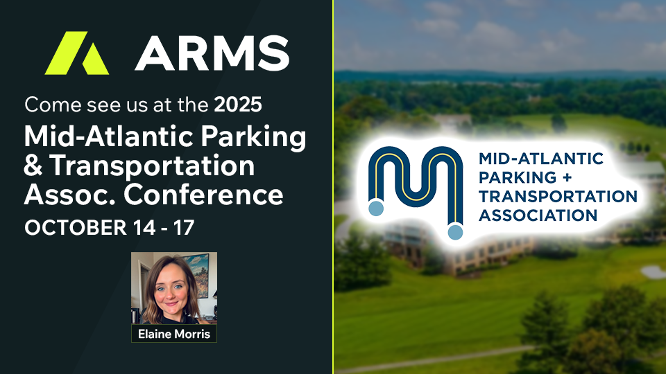 ARMS is excited to be heading to Ellicott City, MD for the 2025 Mid-Atlantic Parking & Transportation Association Conference next month!
